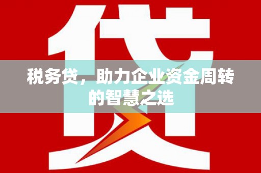 于田税务贷，助力企业资金周转的智慧之选