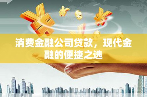 于田消费金融公司贷款，现代金融的便捷之选