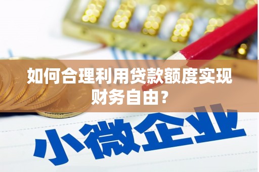 于田如何合理利用贷款额度实现财务自由？
