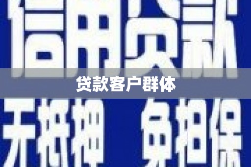 于田贷款客户群体