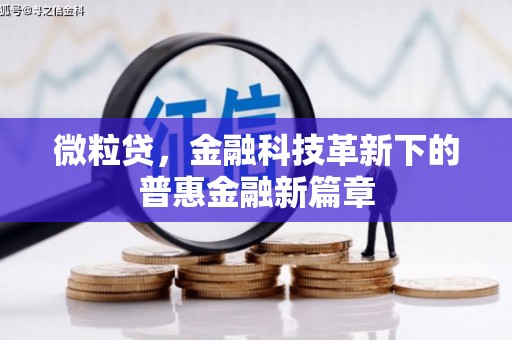 于田微粒贷，金融科技革新下的普惠金融新篇章