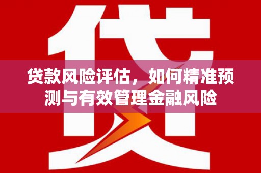 于田贷款风险评估，如何精准预测与有效管理金融风险