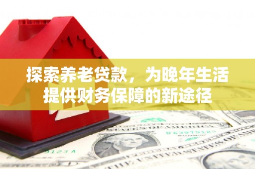于田探索养老贷款，为晚年生活提供财务保障的新途径