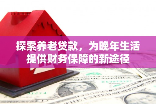 于田探索养老贷款，为晚年生活提供财务保障的新途径