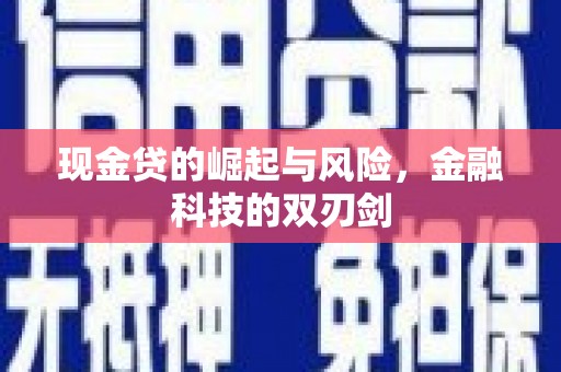 于田现金贷的崛起与风险，金融科技的双刃剑