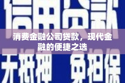 于田消费金融公司贷款，现代金融的便捷之选