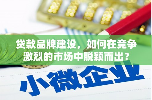 于田贷款品牌建设，如何在竞争激烈的市场中脱颖而出？