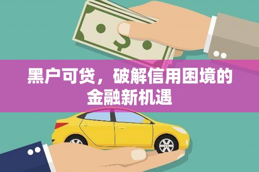 于田黑户可贷，破解信用困境的金融新机遇
