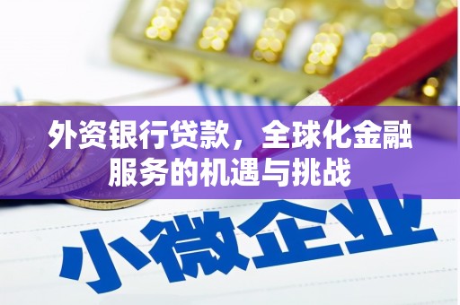 于田外资银行贷款，全球化金融服务的机遇与挑战