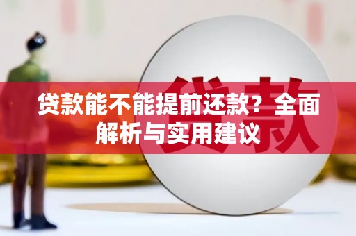 于田贷款能不能提前还款？全面解析与实用建议