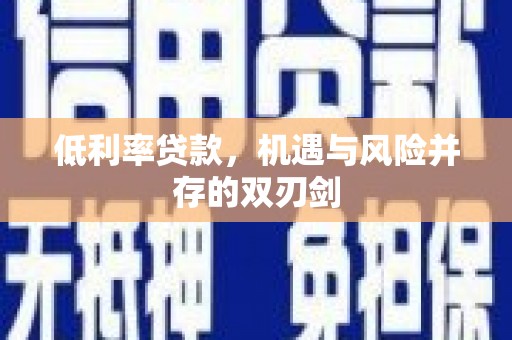 于田低利率贷款，机遇与风险并存的双刃剑