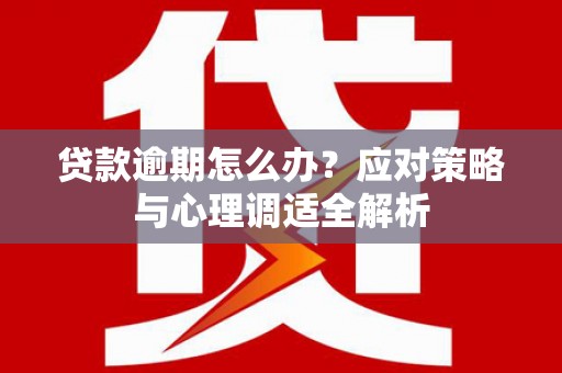 于田贷款逾期怎么办？应对策略与心理调适全解析