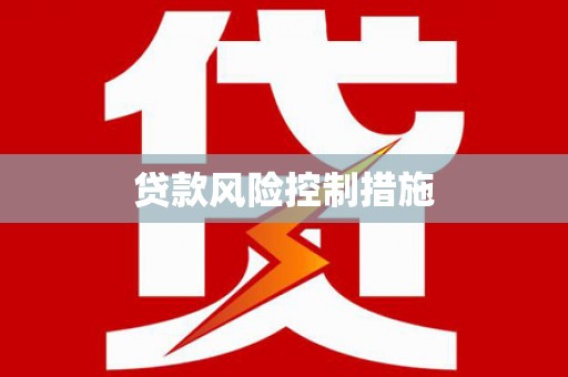 于田贷款风险控制措施