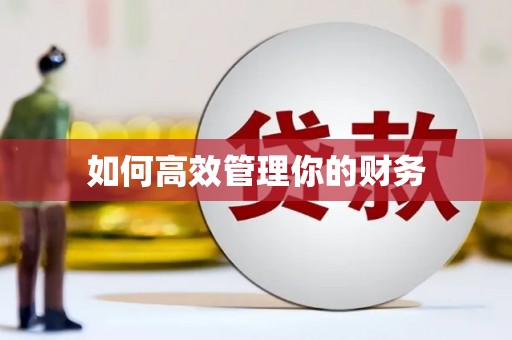 于田如何高效管理你的财务