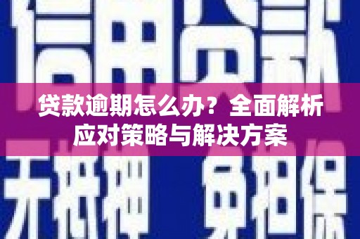于田贷款逾期怎么办？全面解析应对策略与解决方案