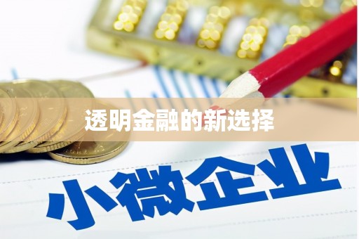 于田透明金融的新选择
